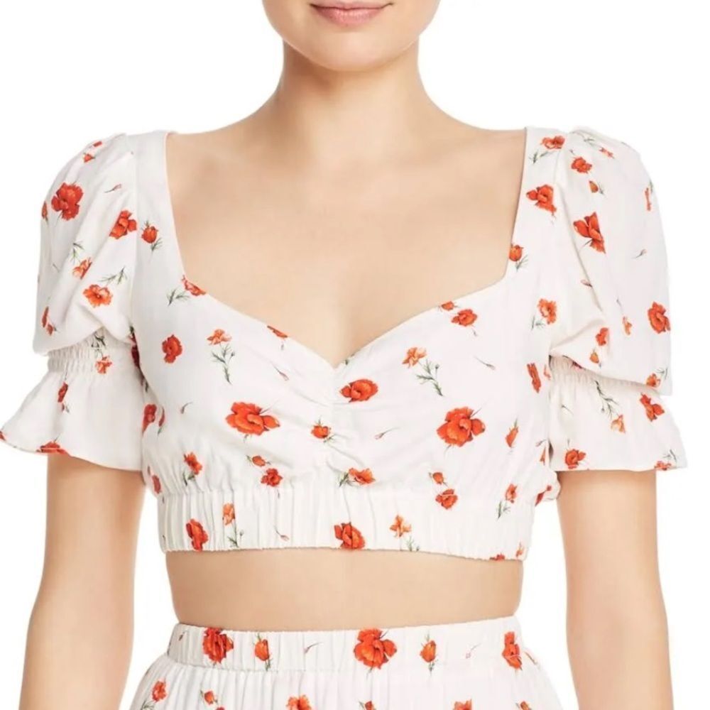 Charlie Holiday Valentine Floral Cropped Top Women’s 2